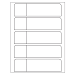 Mini Name Badges (2-5/16 inch x 3-3/8 inch) | Avery Template Line Art