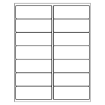 Rectangle Labels for Copiers (1-1/2 inch x 4 inch) | Avery Template Line Art