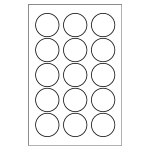 Print or Write Mailing Seals (1 inch diameter) | Avery Template Line Art