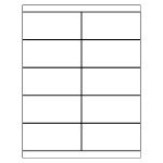 Rectangle Labels for Copiers (2 inch x 4-1/4 inch) | Avery Template Line Art