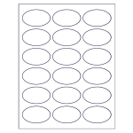 Oval ID Labels (1-1/2 inch x 2-1/2 inch) | Avery Template Line Art