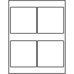 UltraDuty GHS Labels  (4 inch x 4 inch) | Avery Template Line Art