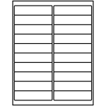 Rectangle Labels (1 inch x 4 inch) | Avery Template Line Art