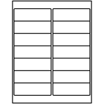 Rectangle Labels (1-1/3 inch x 4 inch) | Avery Template Line Art