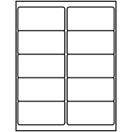Rectangle Labels (2 inch x 4 inch) | Avery Template Line Art