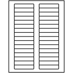 ID Labels (3 inch x 5/8 inch) | Avery Template Line Art