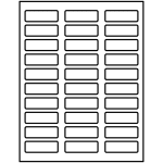 Print-to-the-Edge Rectangle Labels (3/4 inch x 2-1/4 inch) | Avery Template Line Art