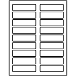 Extra Large File Folder Labels with Color Coding (15/16 inch x 3-7/16 inch) | Avery Template Line Art