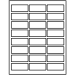 UltraDuty GHS Labels (1 inch x 2-1/2 inch) | Avery Template Line Art