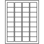 ID Labels (1-1/4 inch x 1-3/4 inch) | Avery Template Line Art