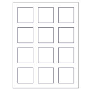 Template For Avery Print To The Edge Square Labels 2 X 2 Avery Com