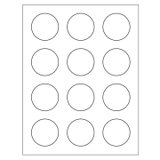 3/4 Diameter 4220 Avery Kraft Brown Print-to-the-Edge Round Labels Pack of 800 