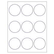 Template for Avery 22808 Print to the Edge Round Labels 2 1/2 diameter