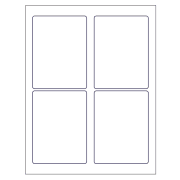 4 x 4 Square Blank Label Template - OL3027