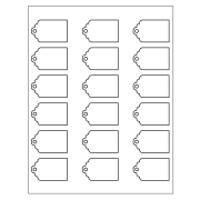 Template for Avery 22848 Printable Tags with Strings 2