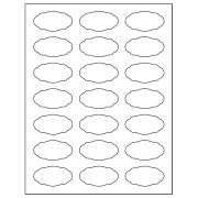 Template for Avery 22855 Brown Kraft Labels 1-1/8