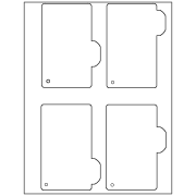 Bordered Flash cards Template 5 - Free Printable Download