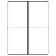 Template for Avery 4765 Flash Cards 4-1/4 x 5-1/2