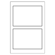 Template for Avery 5140 Print or Write Name Badge Labels 2-5/16