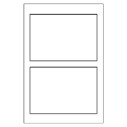 Template for Avery 5147 Print or Write Name Badge Labels 2-1/3