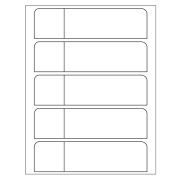 Template for Avery 5154 Print or Write Flexible Mini Name Badge Labels ...