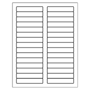 3-7/16 x 9/16 UNV60101 Self-Adhesive File Folder Labels White 248/Pack 3 Pack Value Bundle 