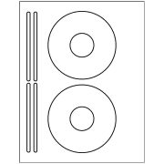 Avery CD Labels Permanent Adhesive, 40 Disc Labels and 80 Spine Labels  (5692)