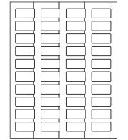 Template for Avery Presta® 61523 PermaTrack™ Metallic Asset Tag Labels ...