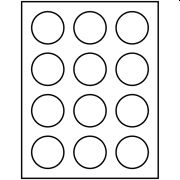 Template for Avery Presta® 61536 Round Hard Hat Stickers 2