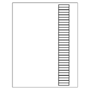 Template for Avery 74161 Inserts for Tabbed Sheet Protectors, 8-Tab ...