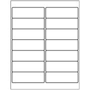 Template for Avery 8162 Address Labels 1-1/3