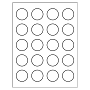 Template For Avery 8293 High Visibility Round Labels 1 1 2 Avery Com