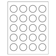 Template For Avery 93 High Visibility Round Labels 1 1 2 Avery Com