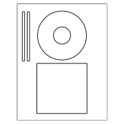 Template for Avery 8891 DVD Case Insert 8-1/2 x 11