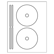 Media Range MRINK130 CD DVD (A4) labels, Media Range MRINK130 CD DVD (A4)  label template