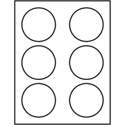 Template for Avery Presta® 94513 Round Labels 3 diameter