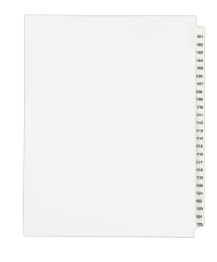 82200 Allstate Style Pack of 25 Side Tab 8.5 x 11 inches 2 Avery Individual Legal Exhibit Dividers 