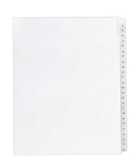 Avery Style 8.5 x 11 inches 12 11922 Side Tab Avery Individual Legal Exhibit Dividers Pack of 25 