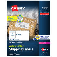 Avery® Hole Reinforcement Labels, 1/4 Diameter, Metallic Colors,  Non-Printable, 280 Reinforcement Stickers Total (5745)