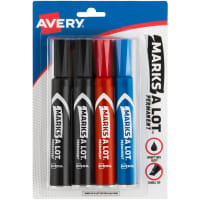 Avery Marks-A-Lot Ultra Fine Permanent Markers, 3 Black Markers, 1 Pack (09230)