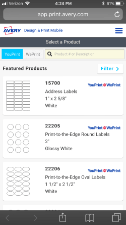 Avery® Mobile Design Software Puts Templates Your Fingertips | Avery.com