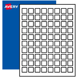 4 x 4 Square Blank Label Template - OL3027