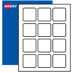 SQUARE NUMBERS 180 STICKERS Sequential, 1 Square Labels