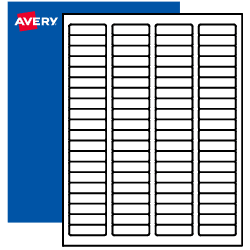 Avery® 5581 Die-Cut Labels Red Glow Permanent Adhesive 1x1.5 in. 100 Shts  5000