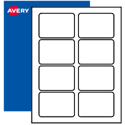 Avery White Laser Business Cards