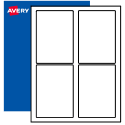 Template for Avery 8168 Shipping Labels 3-1/2