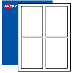 Template for Avery 5309 Large Embossed Tent Cards 3-1/2