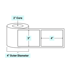 3 x 4 Printable Labels By the roll in 4 Materials Avery