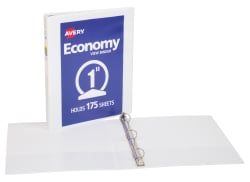 Avery Economy View Binder with 0.5 Inch Round Ring Black 5751