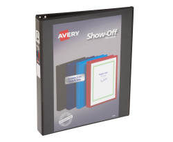 Avery 1 Round Ring Binder 175 Sheet Capacity Economy View Binder - White